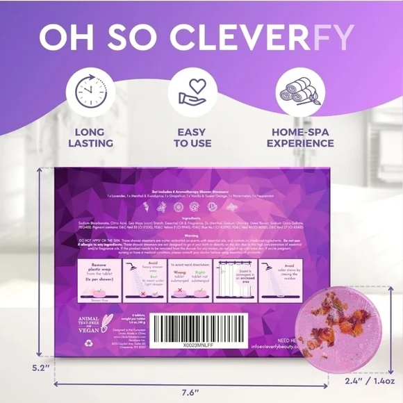 Pack Of 6 Shower Steamers - Picture 3 of 11